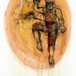 Menelaos, 2010.Maleri på papir, 100x70 cm. 🔴