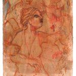 Briseis, 2012.Maleri på papir, 48x33 cm.